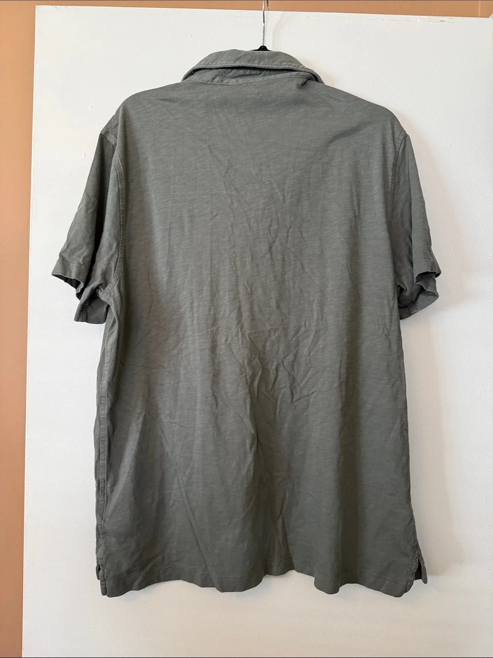 J. Crew Short Sleeve Cotton Polo in Olive